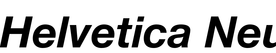 Helvetica Neue LT Std 76 Bold Italic Font Download Free